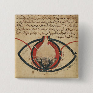 Chapa Cuadrada Anatomía del ojo, de un libro en enfermedades