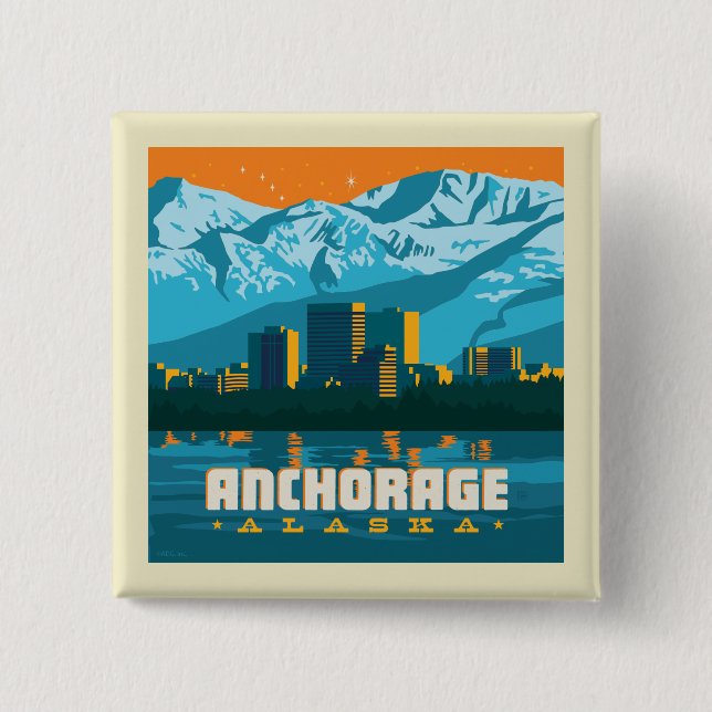 Chapa Cuadrada Anchorage, Alaska (Anverso)