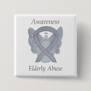 Chapa Cuadrada Ancianos de edad avanzada Concienciación sobre el 