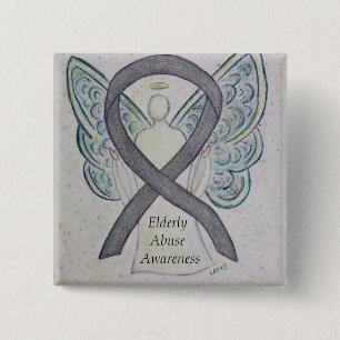 Chapa Cuadrada Ancianos de edad avanzada Concienciación sobre el 