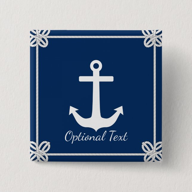 Chapa Cuadrada Anclaje en tramo erótico nautico (Anverso)