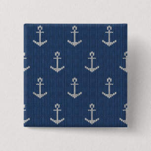 Chapa Cuadrada Anclaje marino de Knit