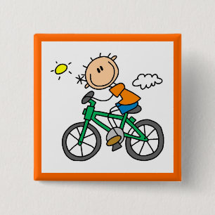 Chapa Cuadrada Andar en Bicicleta - Masculino