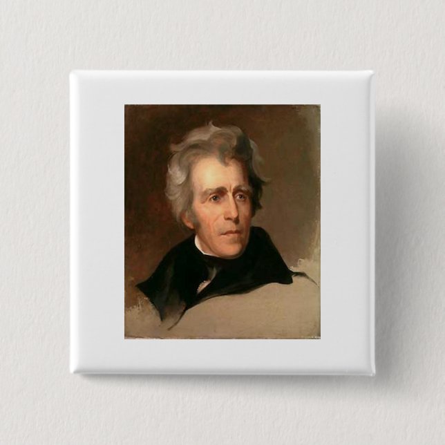 Chapa Cuadrada Andrew Jackson (Anverso)