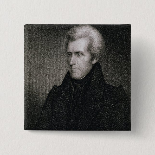 Chapa Cuadrada Andrew Jackson (grabado) (Anverso)