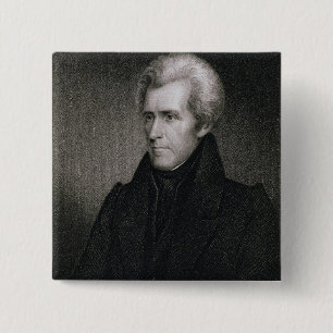 Chapa Cuadrada Andrew Jackson (grabado)