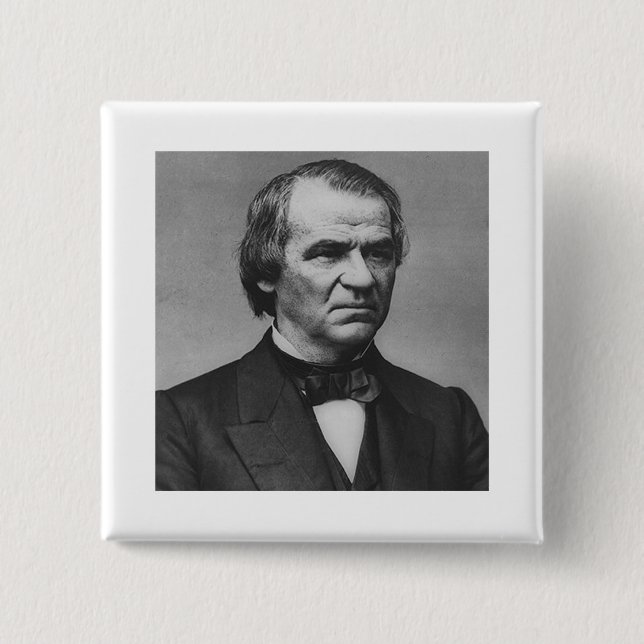 Chapa Cuadrada Andrew Johnson (Anverso)