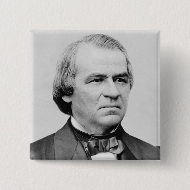 Chapa Cuadrada Andrew Johnson (Anverso)