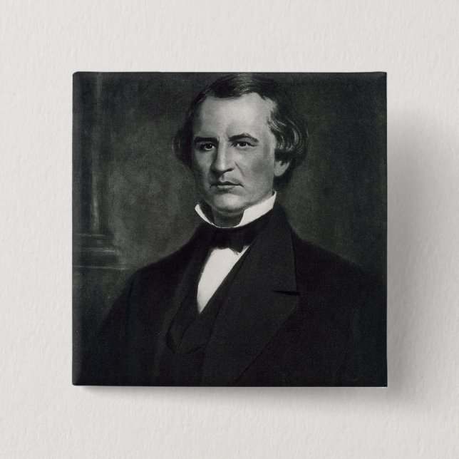 Chapa Cuadrada Andrew Johnson (1808-75), 17mo presidente de la (Anverso)