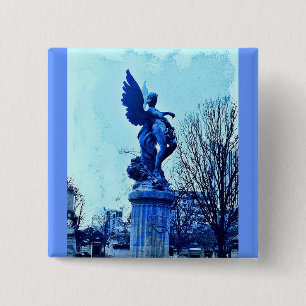 Chapa Cuadrada Ángel Cemético de París