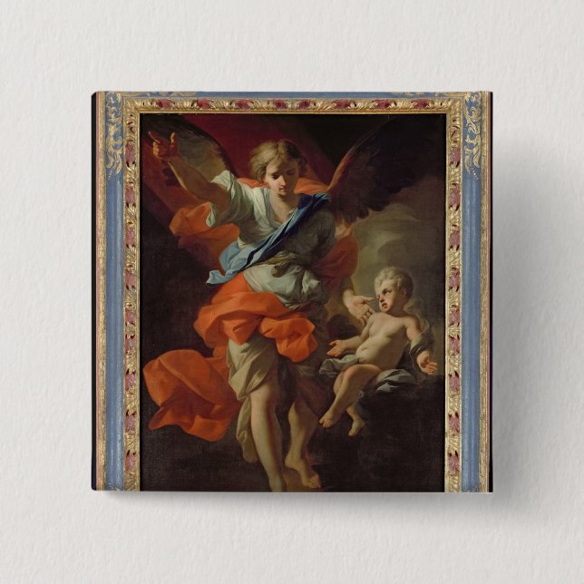 Chapa Cuadrada Ángel de guarda, c.1685-94 (Anverso)