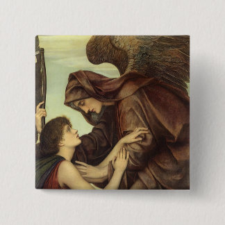 Chapa Cuadrada Ángel de la Muerte por Evelyn De Morgan