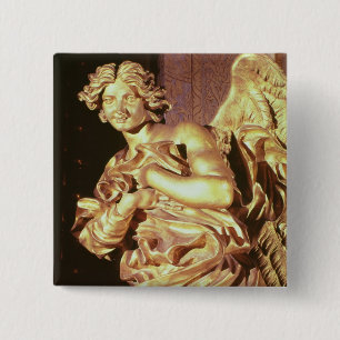 Chapa Cuadrada Ángel del tabernáculo en bendecido