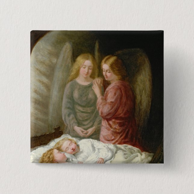 Chapa Cuadrada Ángeles de The Guardian (Anverso)