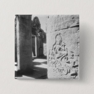 Chapa Cuadrada Angkor Cambodia, Apsara tallando el Bayón 2
