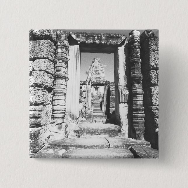 Chapa Cuadrada Angkor Camboya, Templo Pre Rup (Anverso)