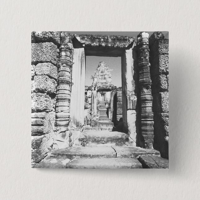 Chapa Cuadrada Angkor Camboya, templo previo a la rebelión (Anverso)