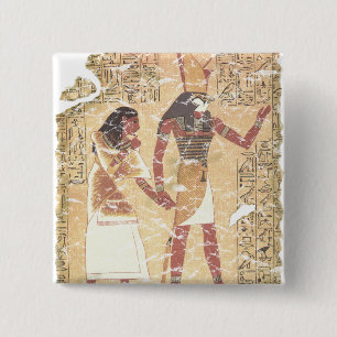 Chapa Cuadrada Ani y Horus Libro de los Muertos