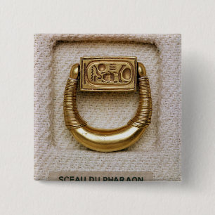 Chapa Cuadrada Anillo con el sello de general Horemheb