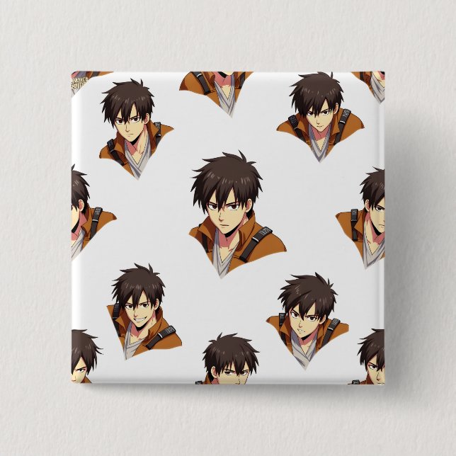 CHAPA CUADRADA ANIME BUTTON (Anverso)