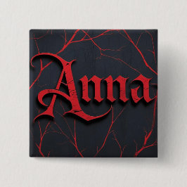 Chapa Cuadrada Anna en gótico
