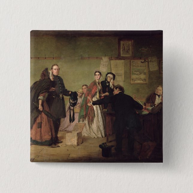 Chapa Cuadrada Ante los magistrados (Anverso)