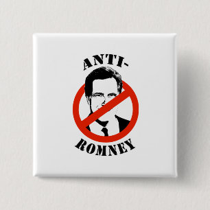 CHAPA CUADRADA ANTI-ROMNEY -