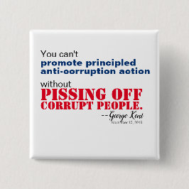 Chapa Cuadrada Anticorrupción basada en principios sin perderse