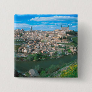Chapa Cuadrada Antigua ciudad de Toledo, España.