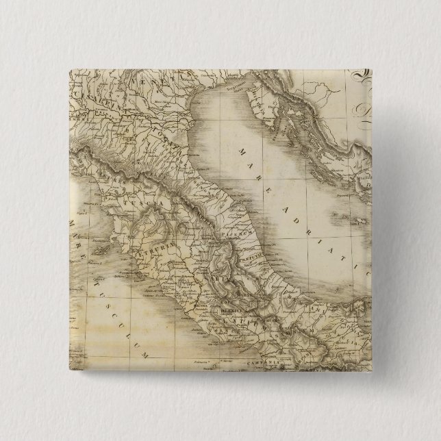 Chapa Cuadrada Antigua Italia (Anverso)