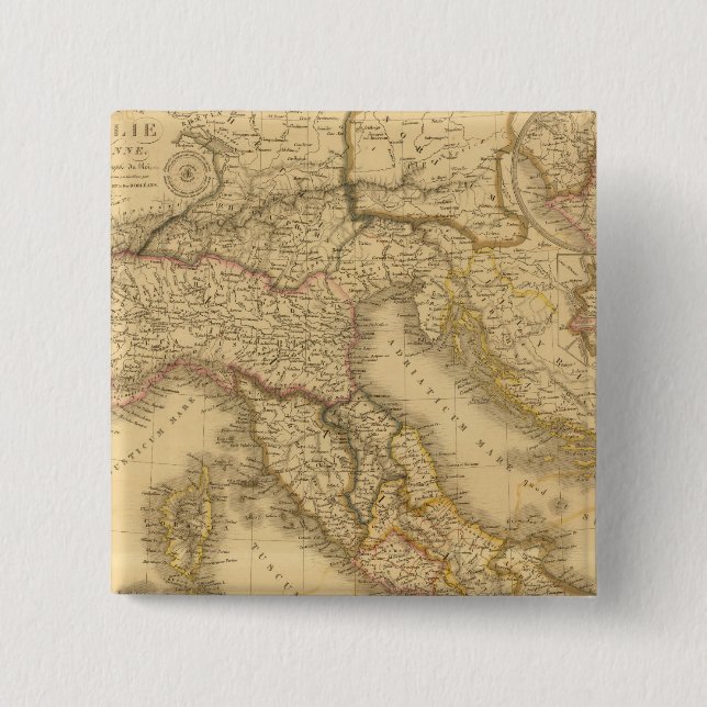 Chapa Cuadrada Antigua Italia 2 (Anverso)