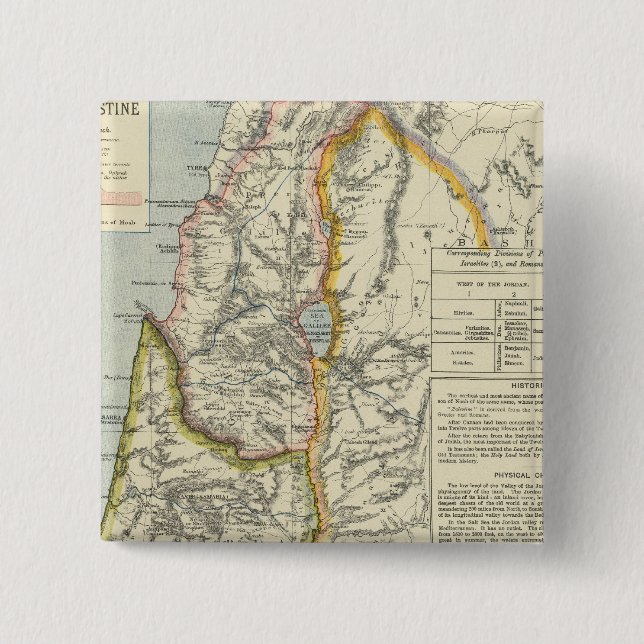 Chapa Cuadrada Antigua Palestina 2 (Anverso)