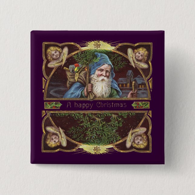 Chapa Cuadrada Antigüedad de los Navidades de Santa Angels de Vic (Anverso)