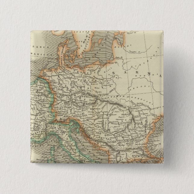 Chapa Cuadrada Antiguo Imperio Romano (Anverso)