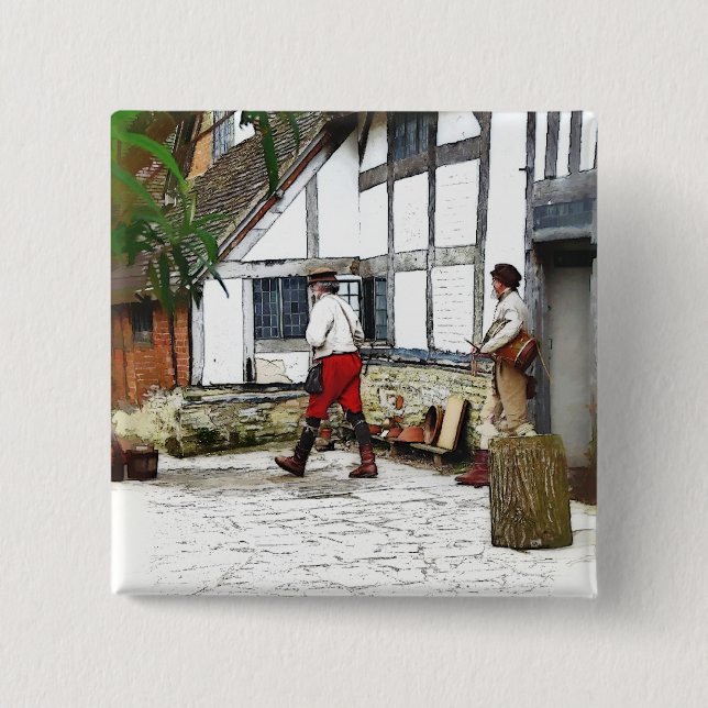 CHAPA CUADRADA ANTIGUO INGLATERRA (Anverso)