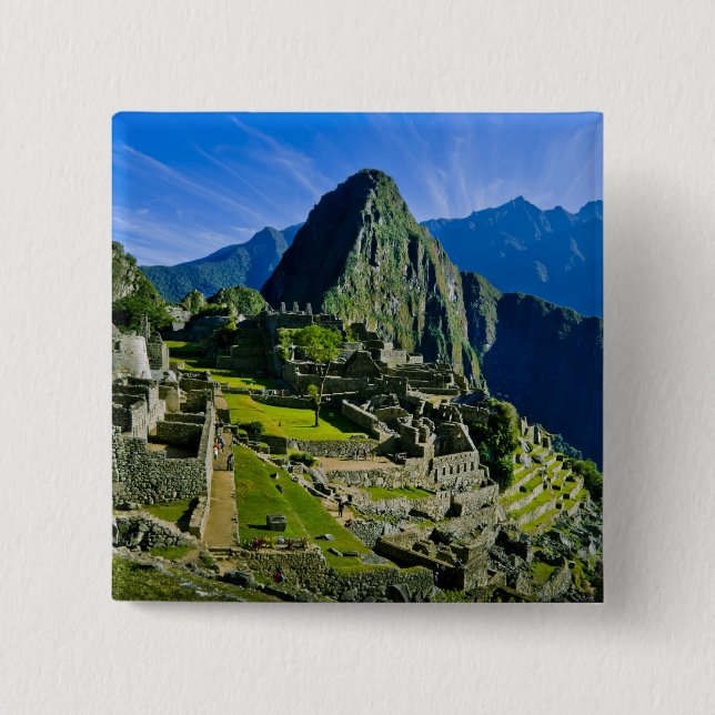 Chapa Cuadrada Antiguo Machu Picchu, último refugio del 2 (Anverso)