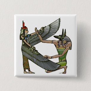Chapa Cuadrada Anubis & Nut