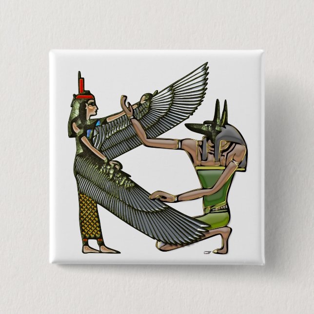 Chapa Cuadrada Anubis & Nut (Anverso)