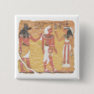 Chapa Cuadrada Anubis, Tut, Osiris