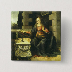 Chapa Cuadrada Anunciación del Señor de Leonardo da Vinci