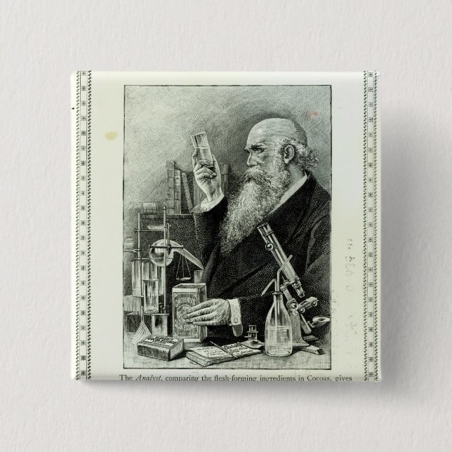 Chapa Cuadrada Anuncio para 'Cocoa de Cadbury (Anverso)