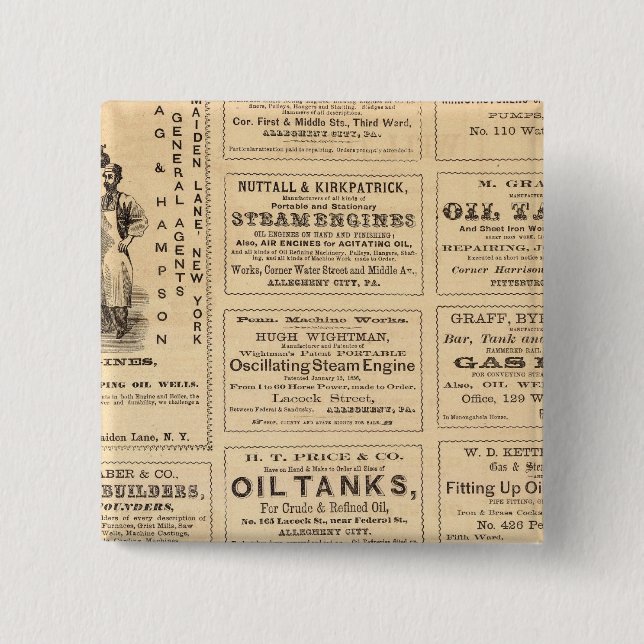 Chapa Cuadrada Anuncios (Anverso)