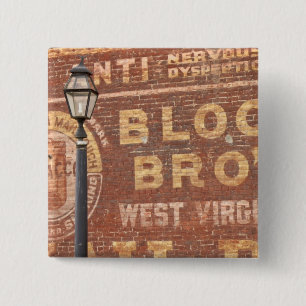 Chapa Cuadrada Anuncios a un lado de la construcción