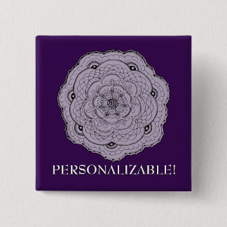 Chapa Cuadrada Any Color Lace Look Crochet Doily Flower