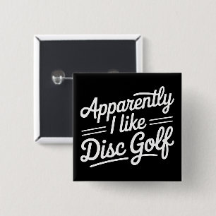 Chapa Cuadrada Aparentemente Me Gusta El Golf De Disco Amante Div
