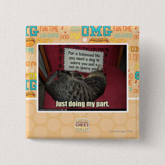 Chapa Cuadrada Apenas hacer mi partición (Anverso)