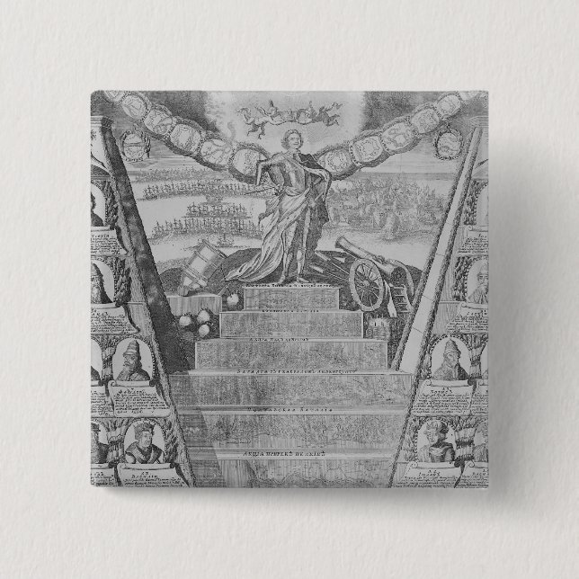 Chapa Cuadrada Apoteosis de Peter el grande (Anverso)