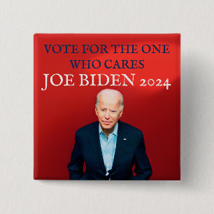 Chapa Cuadrada Apoya a Joe Biden Elección presidencial de 2024