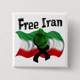 Chapa Cuadrada Apoye la onda verde, Irán libre