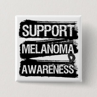 Chapa Cuadrada Apoyo a Melanoma Awareness Grunge